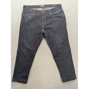 Lucky Brand Jeans Mens 38x32 Dark Wash 410 Athletic Fit Stretch Denim Zip Fly